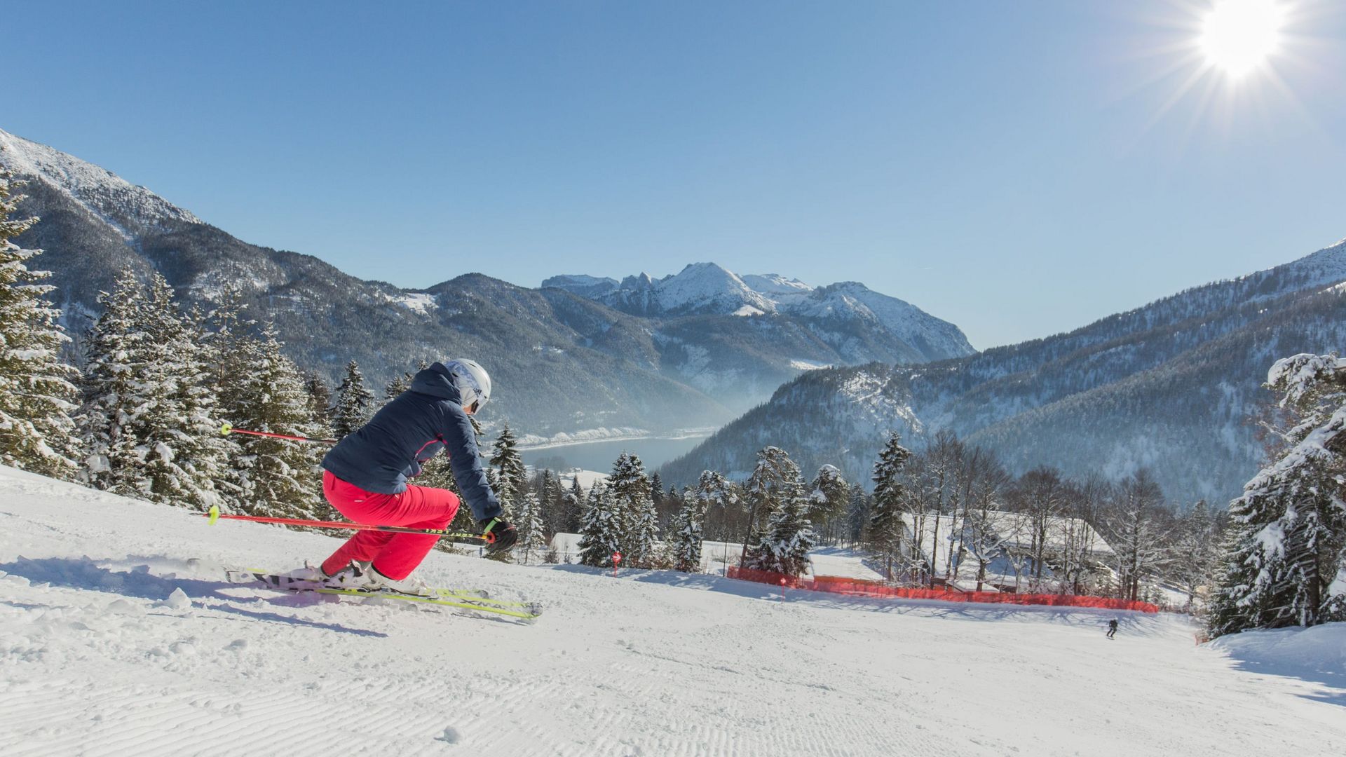 Skifahren mit Blick auf den Achensee – im Hotel in Maurach